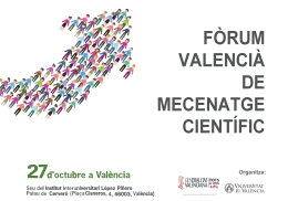 Fòrum Valencià de Mecenatge Científic