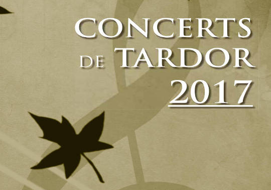 Imatge del fullet dels Concerts de Tardor 2017.