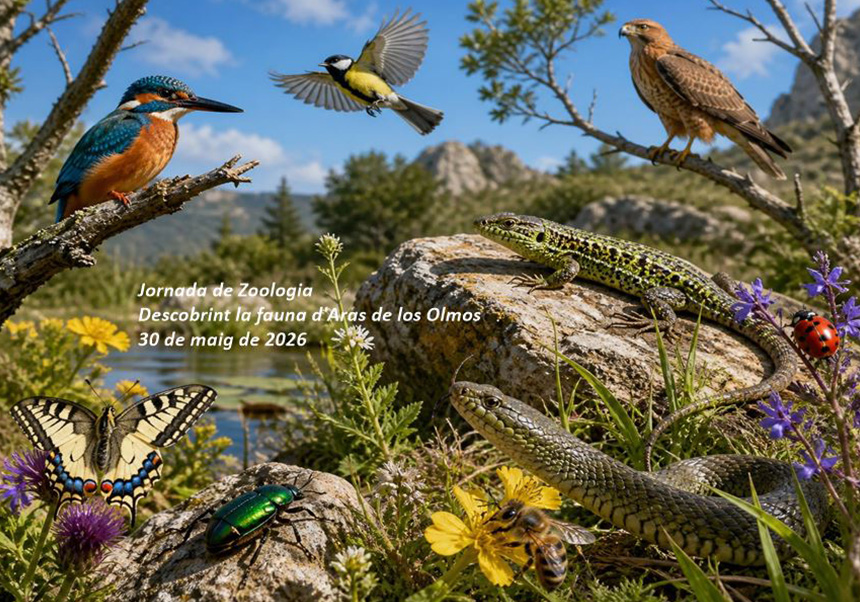 Imagen de la fauna de Aras de los Olmos generada por IA.