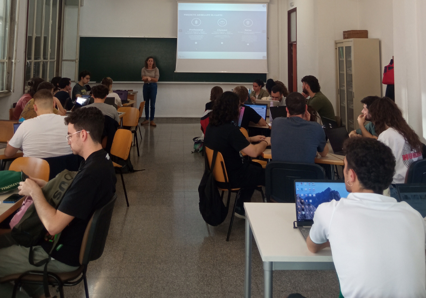 Momento de una de las sesiones con Anna Muñoz.