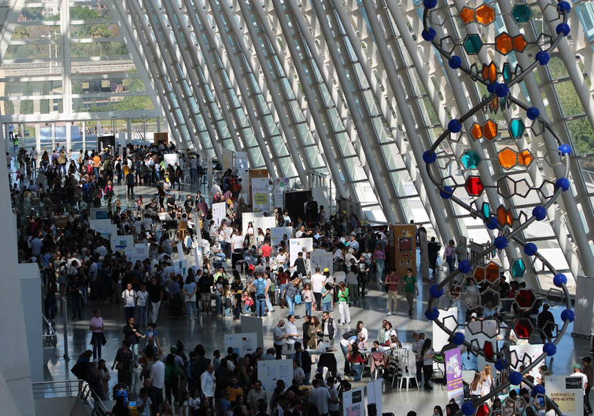 Edició de la fira-concurs Experimenta de l’any 2023, celebrada en el Museu de les Ciències de València.