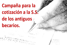 3ª HOJA DE RUTA. Campaña para la cotización a la S.S. del antiguo personal becario