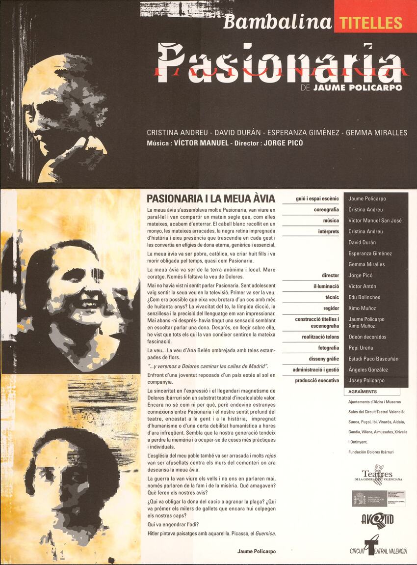 Pasionaria. Triptico