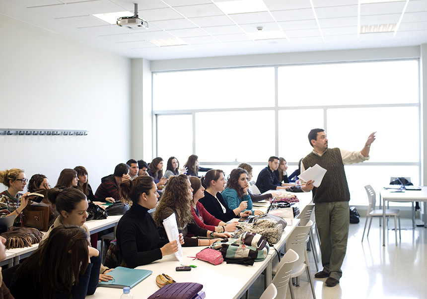 Professor a classe