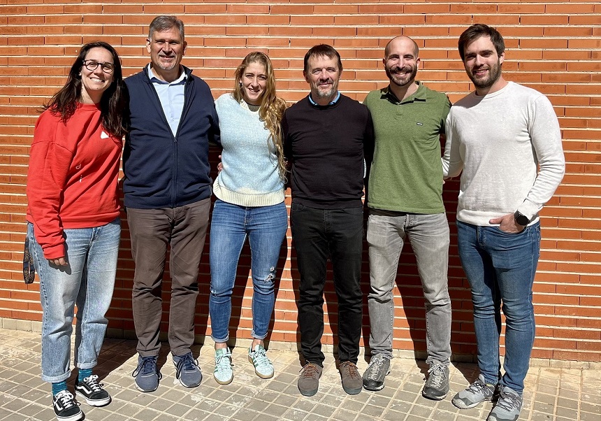 De izquierda a derecha: Laura Antón, José Devís, Maite Pellicer, Luis Millán, Miquel Pans e Israel Villarrasa.