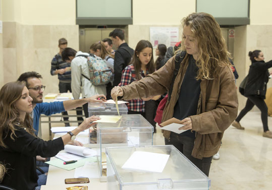 Momento de la votación.