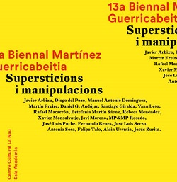 Cartel de la XIII Bienal Martínez Guerricabeitia, diseñado por Ibán Ramón.