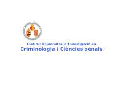 Jornada de puertas abiertas instituto universitario investigación criminología y ciencias penales