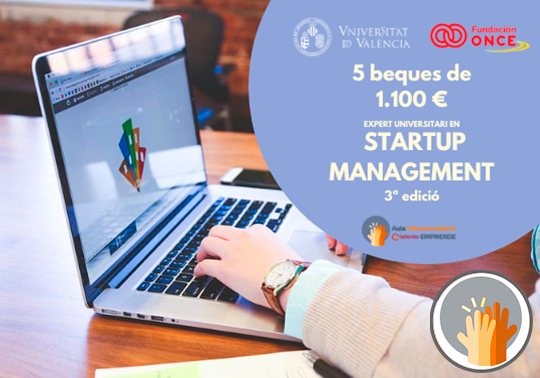 becas título experto universitario startup management