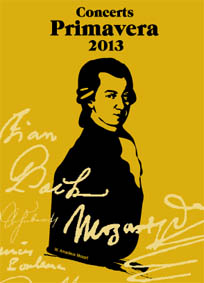 Cartel de los Conciertos de Primavera 2013.