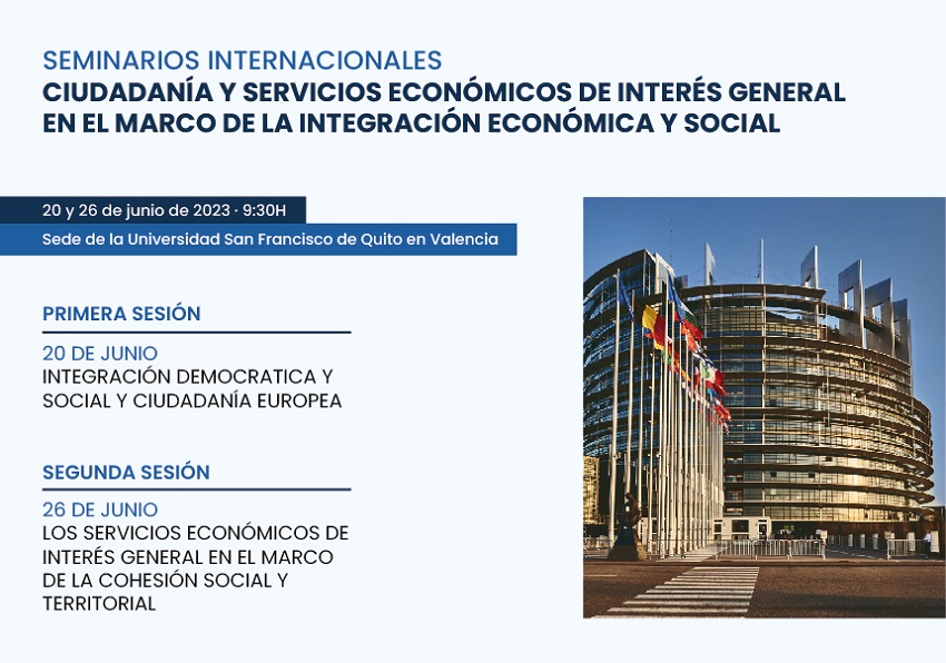 Cartel del acontecimiento con el título e imagen de Comisión Europea