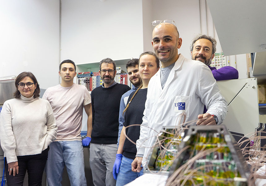 El equipo español en el proyecto con Dolores Cortina (IFIC) a la izquierda