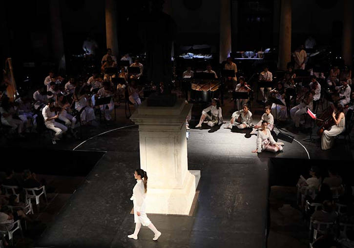 Espectáculo '4', de música y danza, para el festival Serenates 2019.