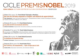 Cartell cicle Premis Nobel 2019