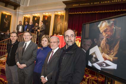 Esteban Morcillo, Ximo Puig, i els tres fills d'Andreu Alfaro.