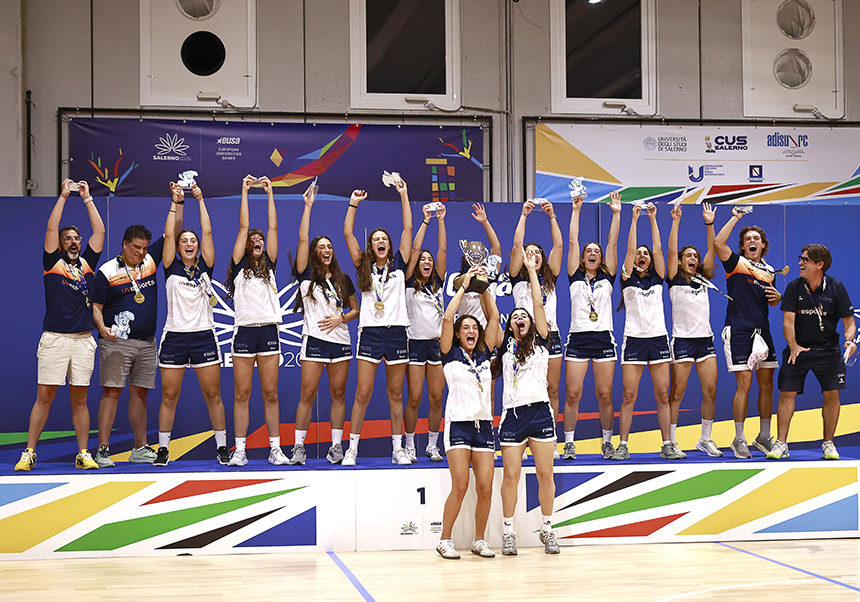 L'equip femení de bàsquet European Universities Games 2026.