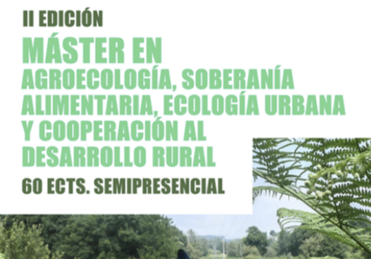 Máster en Agroecología, Soberanía alimentaria, Ecología urbana y Cooperación al desarrollo rural de la Universidad de La Laguna