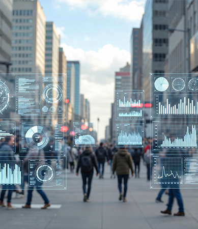 a city and AI