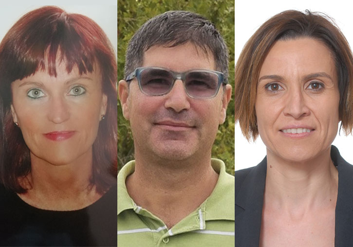 (D’esquerra a dreta). Cristina Aybar, José Manuel Pavía i Rosa Roig.