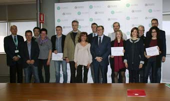 Imatge de conjunt dels premiats.
