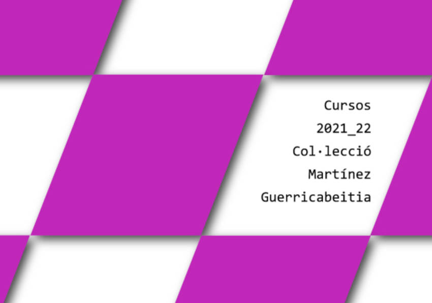 Imagen del evento:Portada de la programación formativa de la Col·lecció Martínez Guerricabeitia.