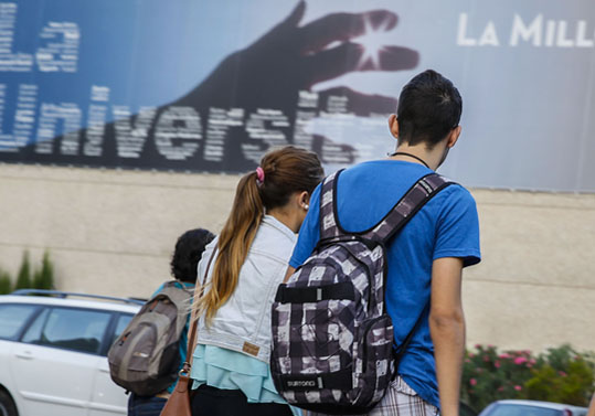 Imatge d'arxiu d'estudiantat de la Universitat