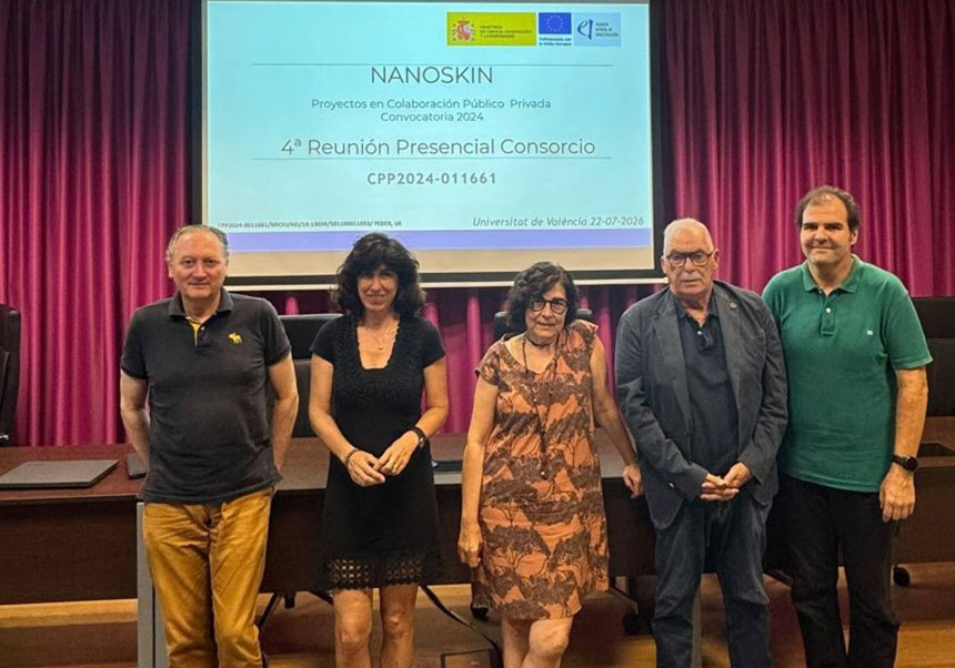 Equip d'investigació del projecte Nanoskin.