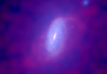 Imatge d'una galaxia, conferència Guiseppe Murante