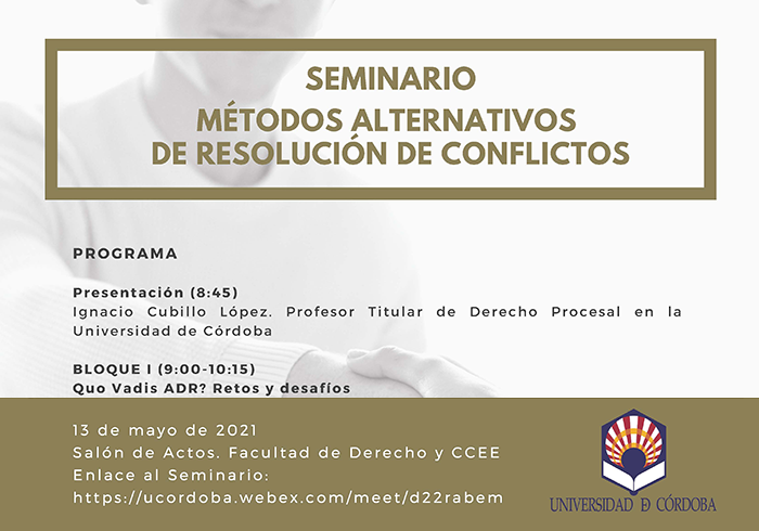 Seminario “Métodos alternativos de resolución de conflictos”