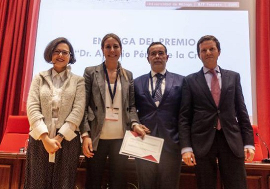 Laura Barrios (editorial Tirant lo Blanch), Paula del Val, Juan Ignacio Peinado (catedràtic de Dret Mercantil a Màlaga) i Jesús Pérez de la Cruz (fill del professor Antonio Pérez de la Cruz).