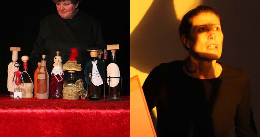 Photo of an actress acting and Empar Claramunt