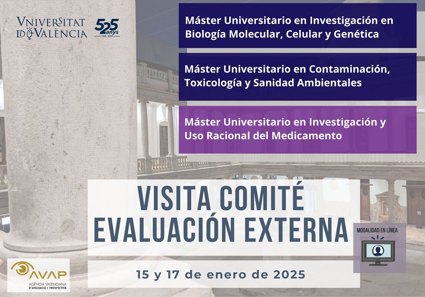 Reacreditación másteres en Investigación en Biología Molecular, Celular y Genética y Máster en Contaminación, Toxicología y Sanidad Ambientales
