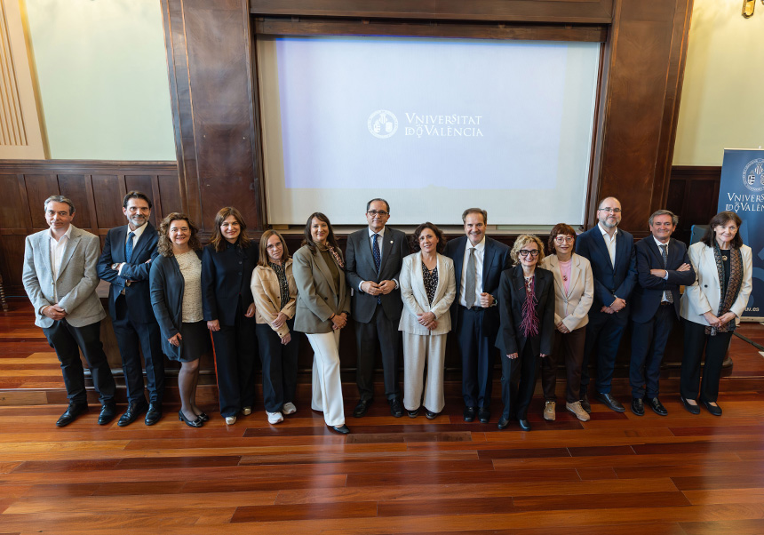 Juan Luis Gandía amb el seu equip.