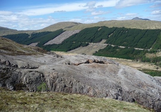 Upper levels of Tyndrum lead mine, Stirlingshire