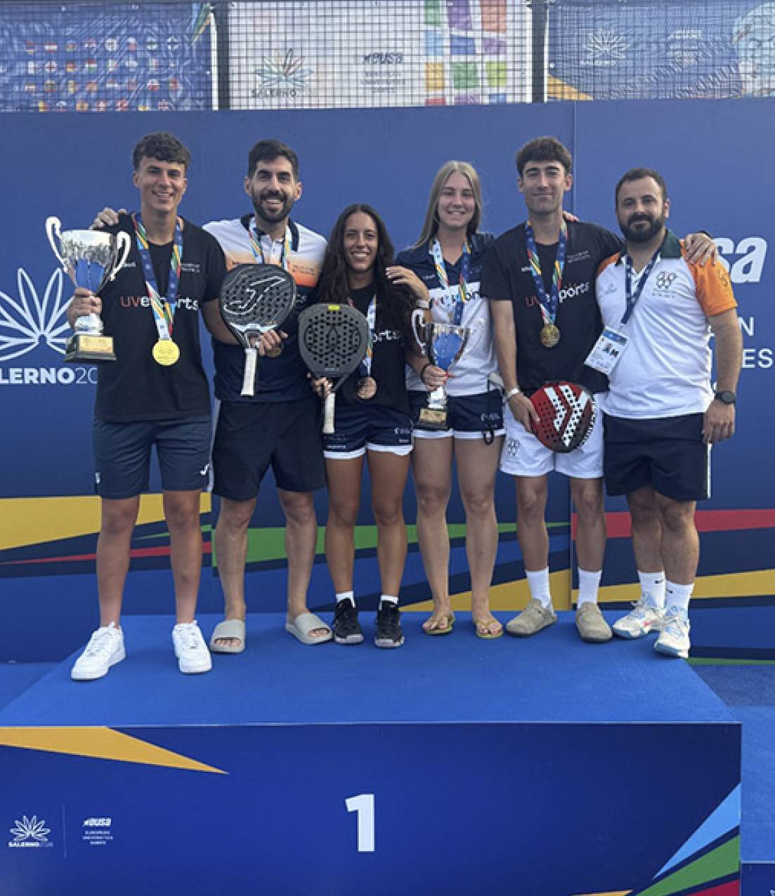 Paddle tennis team at the Universitat de València