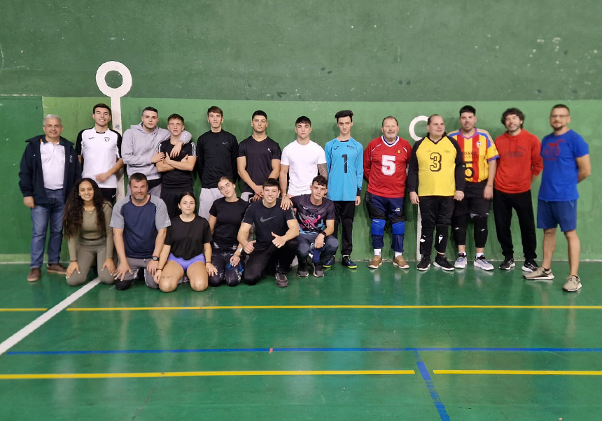 entrenamiento de goalball en la UV