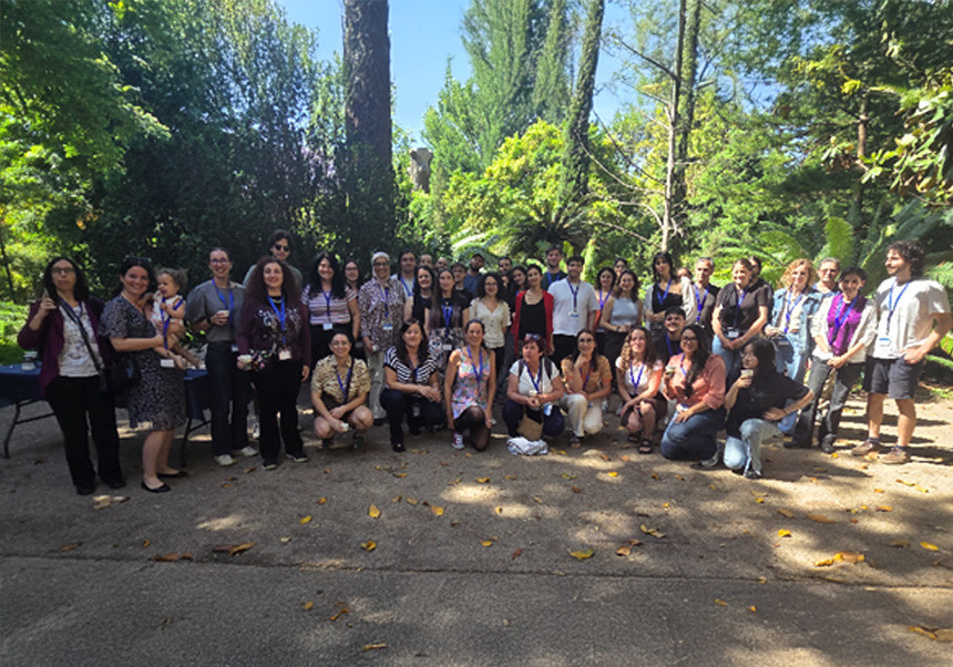 Grup representatiu de la jornada @FlipPhysics 2026 al Jardí Botànic de la UV.