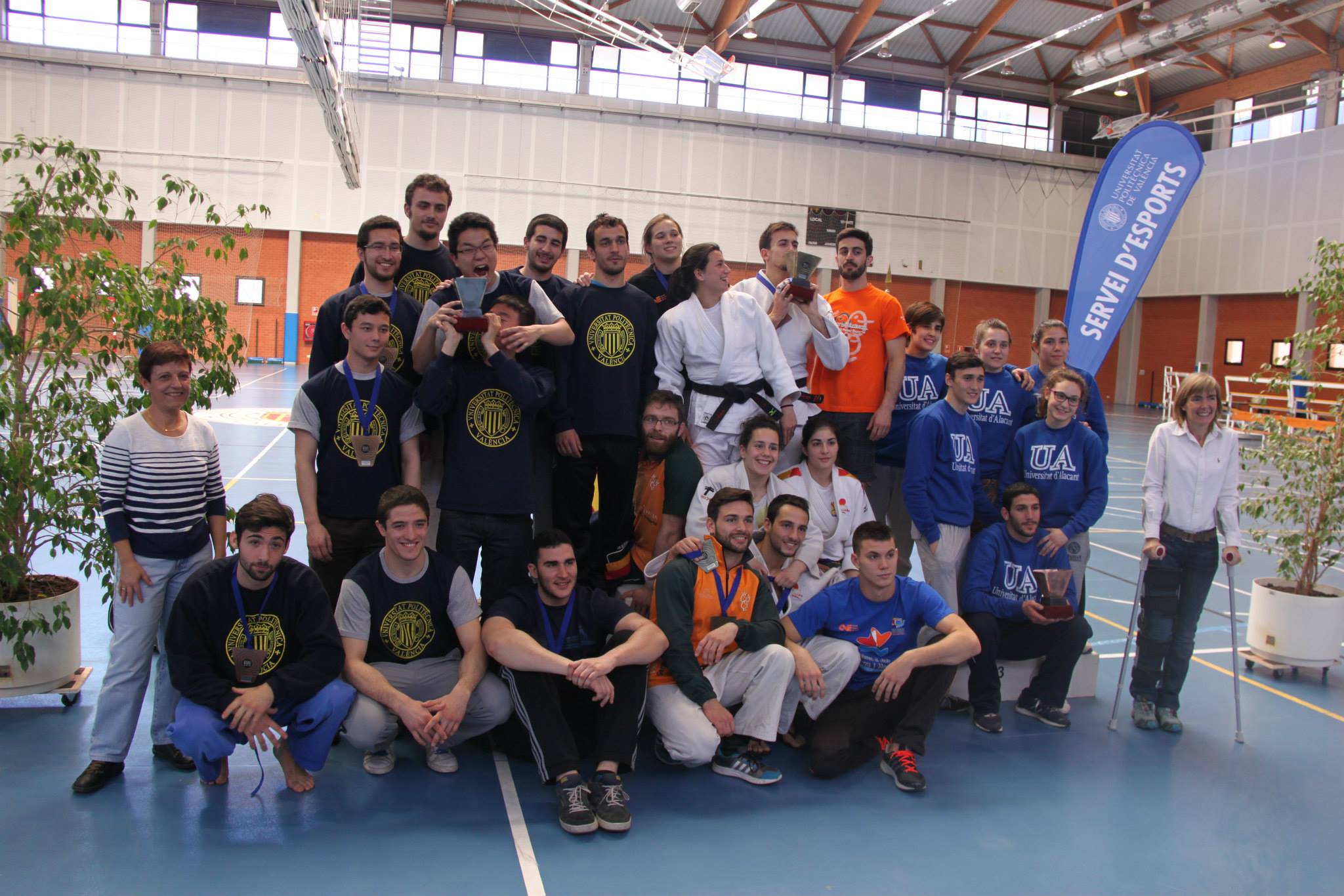 Imatge de la selecció de judo al CAEU