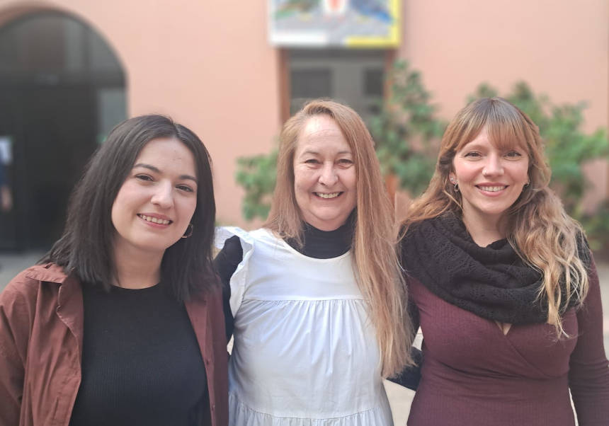 D'esquerra a dreta: María Palau, Maribel Acosta i Alba Pascual.