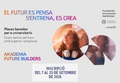 Cartell publicitari del programa amb una dona amb cascos al coll