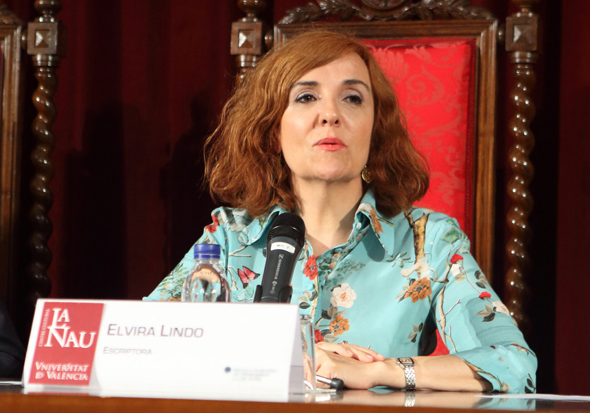 Elvira Lindo en La Nau en 2018.