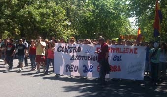 Manifestación del mediodía.