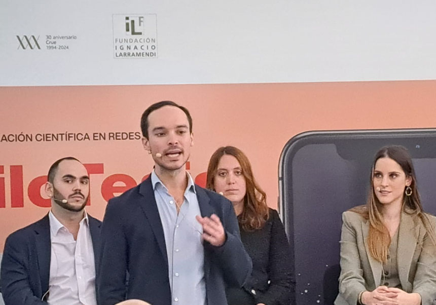 Adolfo Rodríguez Eguren, en l'acte de lliurament de premis.