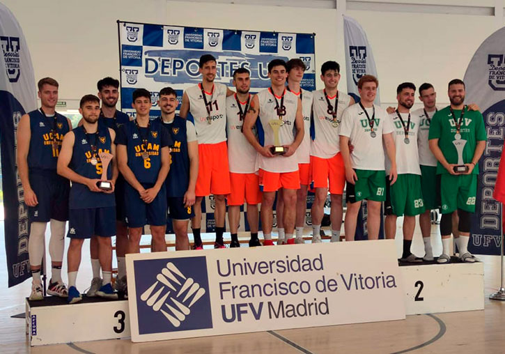 The male team from the Universitat de València wins the 3x3 University Spanish Championship.