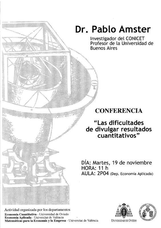 Cartel de la conferencia