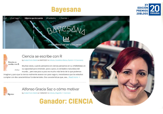 Portada del blog ganador: Bayesana