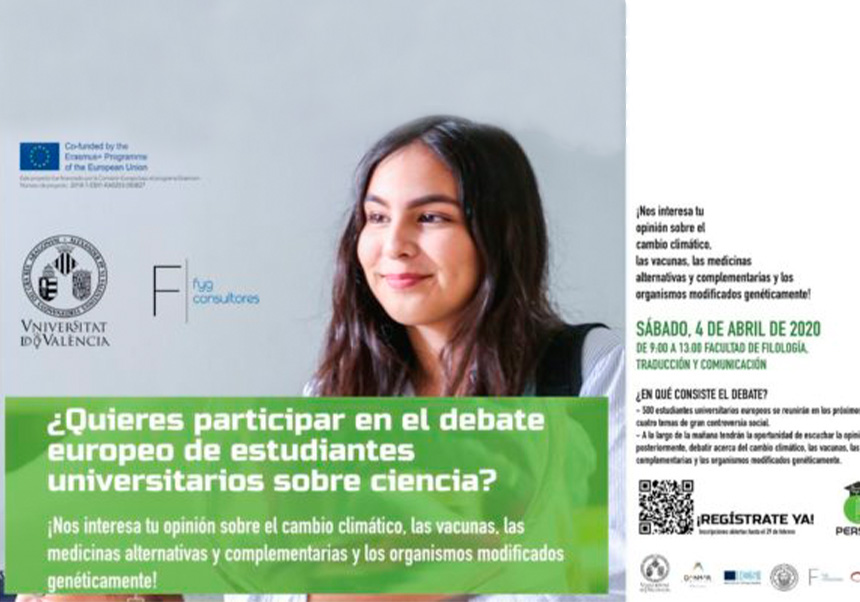 The PERSIST_EU project seeks university students to participate in a European science debate