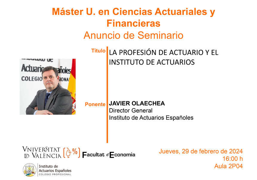 Cartell del seminari amb Javier Olaechea