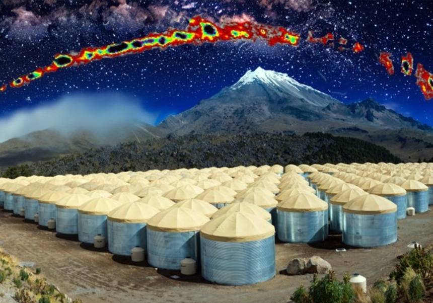 Simulació de com l'observatori HAWC 