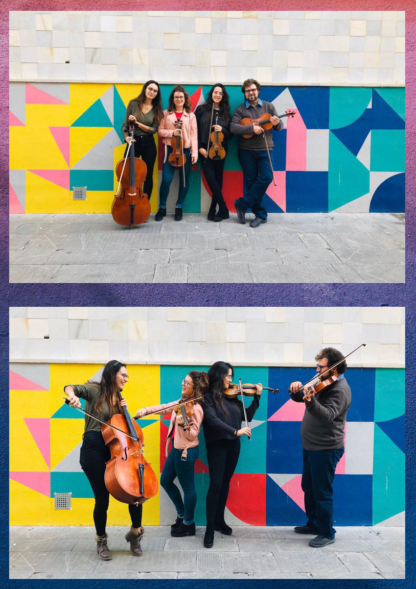 Marta de Castro, Anastasia Kosovets, violins. David Guzmán, viola. Maria Navarro, violoncel. Concerts d'Hivern. Cicle Música a la Capella. 04/032020. Centre Cultural La Nau. 19.00h